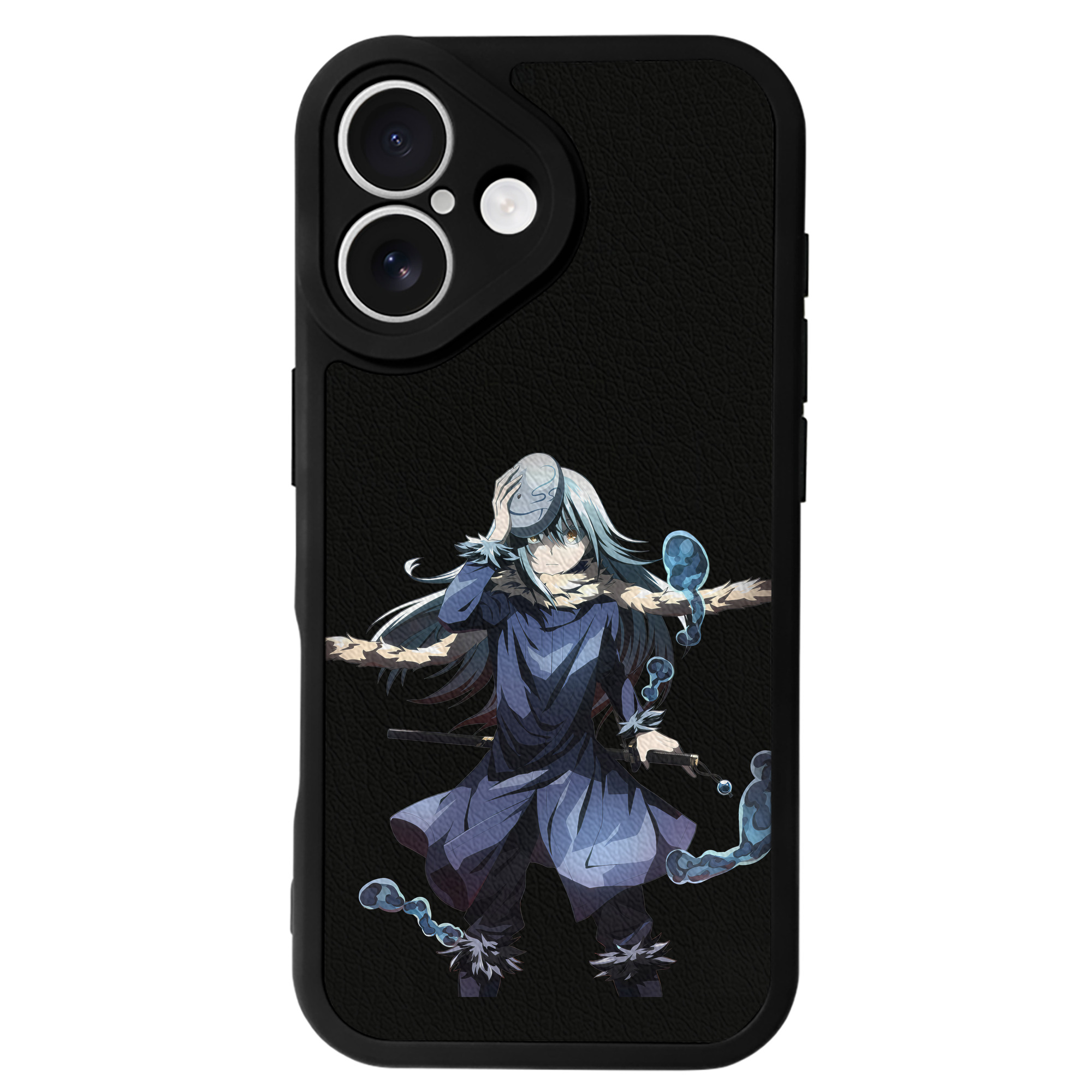（画像用） 転スラ Regarding Reincarnated to Slime 【iPhone 16シリーズ対応】シリコンスマホケース（レザー調） 材質：シリコン